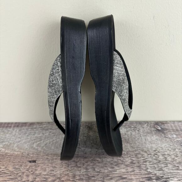 Aerothotic Sandals Women's EU 37 US 6 Arch Support Comfort Beach Flip Flop Gray - Picture 4 of 12